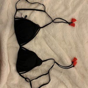 Black frill Bikini top